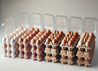 CARDBOARD/ PET EGG TRAYS